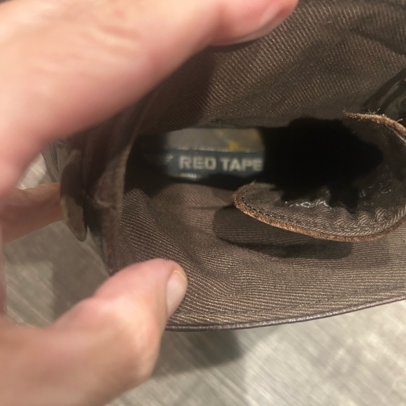 Red Tape Brown Tie Cowboy Boot Mens Size 10 - Picture 7 of 9